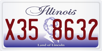 IL license plate X358632