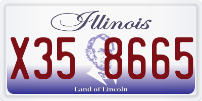 IL license plate X358665