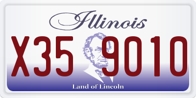 IL license plate X359010