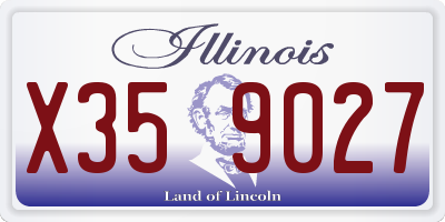 IL license plate X359027