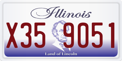 IL license plate X359051