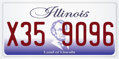 IL license plate X359096