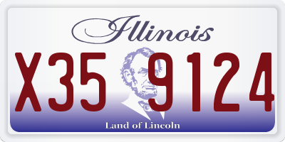 IL license plate X359124