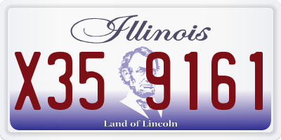 IL license plate X359161