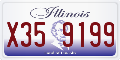 IL license plate X359199