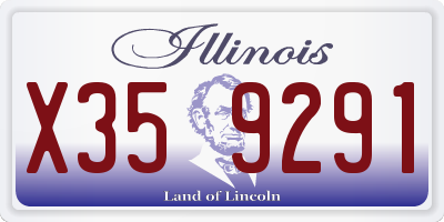 IL license plate X359291