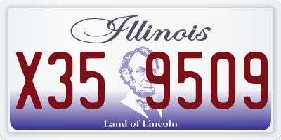 IL license plate X359509