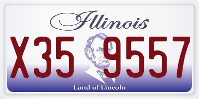 IL license plate X359557