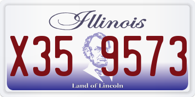 IL license plate X359573