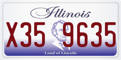 IL license plate X359635