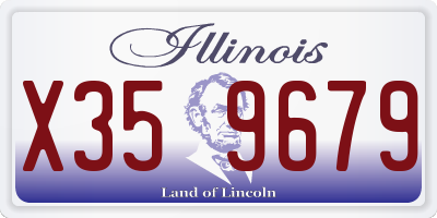 IL license plate X359679