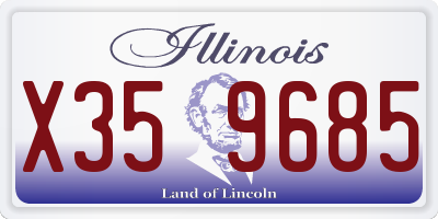 IL license plate X359685