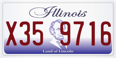 IL license plate X359716