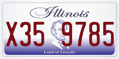 IL license plate X359785