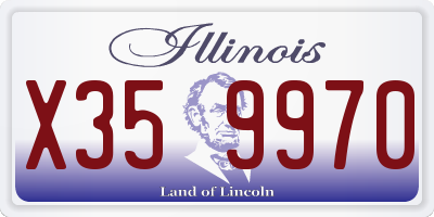 IL license plate X359970