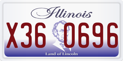 IL license plate X360696
