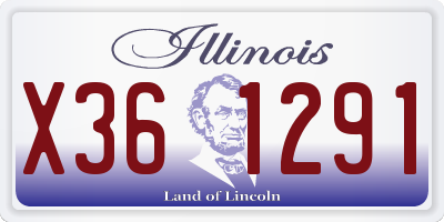 IL license plate X361291