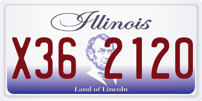 IL license plate X362120
