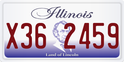 IL license plate X362459