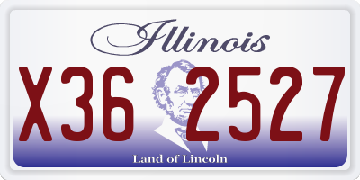 IL license plate X362527