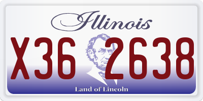 IL license plate X362638