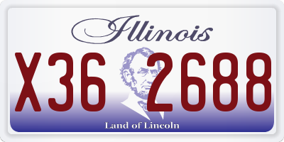IL license plate X362688