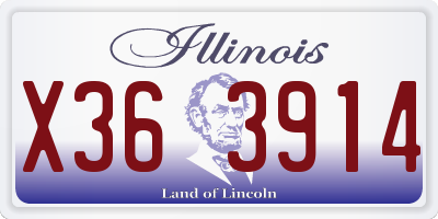 IL license plate X363914