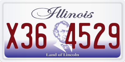 IL license plate X364529