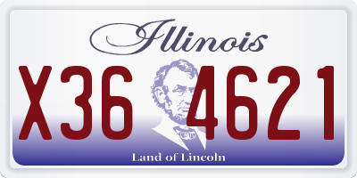 IL license plate X364621