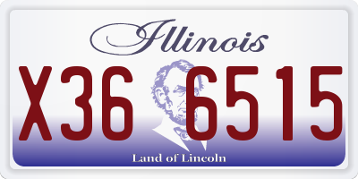 IL license plate X366515