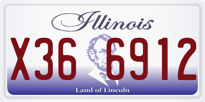 IL license plate X366912