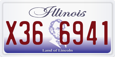 IL license plate X366941