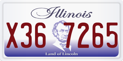 IL license plate X367265