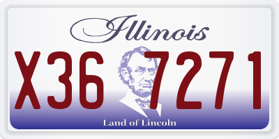 IL license plate X367271