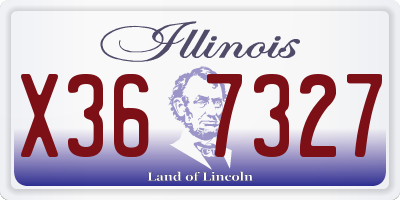 IL license plate X367327
