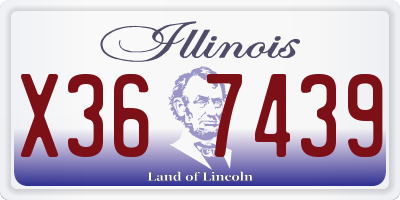 IL license plate X367439