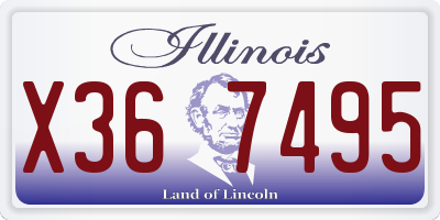 IL license plate X367495