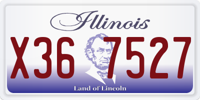 IL license plate X367527
