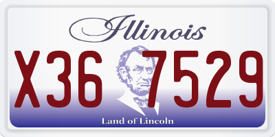 IL license plate X367529