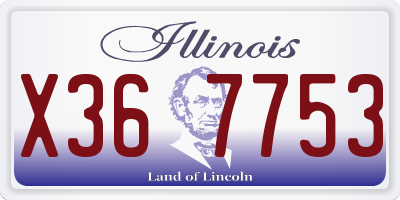 IL license plate X367753
