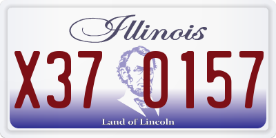 IL license plate X370157