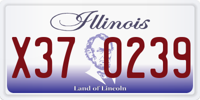 IL license plate X370239