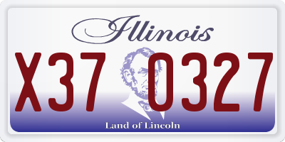 IL license plate X370327