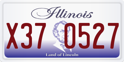 IL license plate X370527