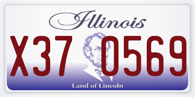 IL license plate X370569