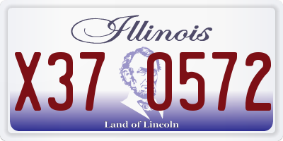 IL license plate X370572
