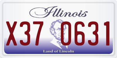 IL license plate X370631