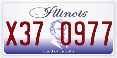 IL license plate X370977