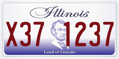 IL license plate X371237