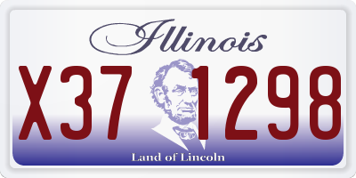 IL license plate X371298